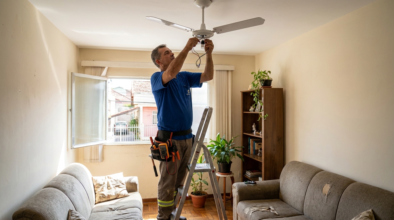 Montagem de Ventilador em Maceió‑AL